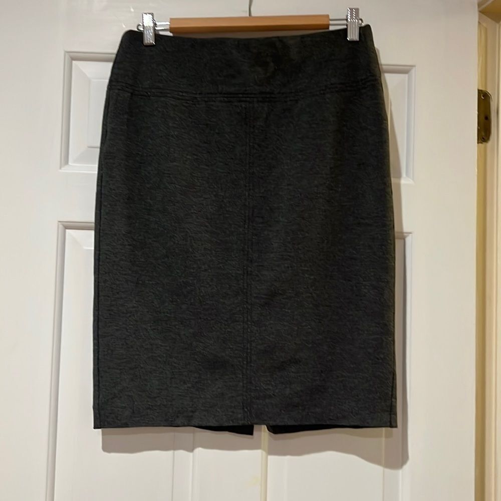 Ann Taylor Gray Knit Pencil Skirt